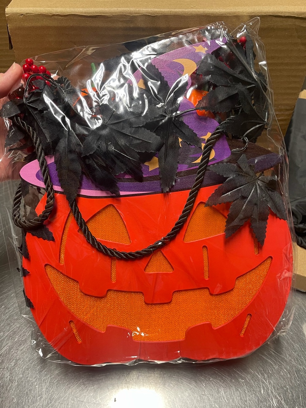 Halloween Light Up Jack O Lantern Decoration. 11.5” Tall. New.